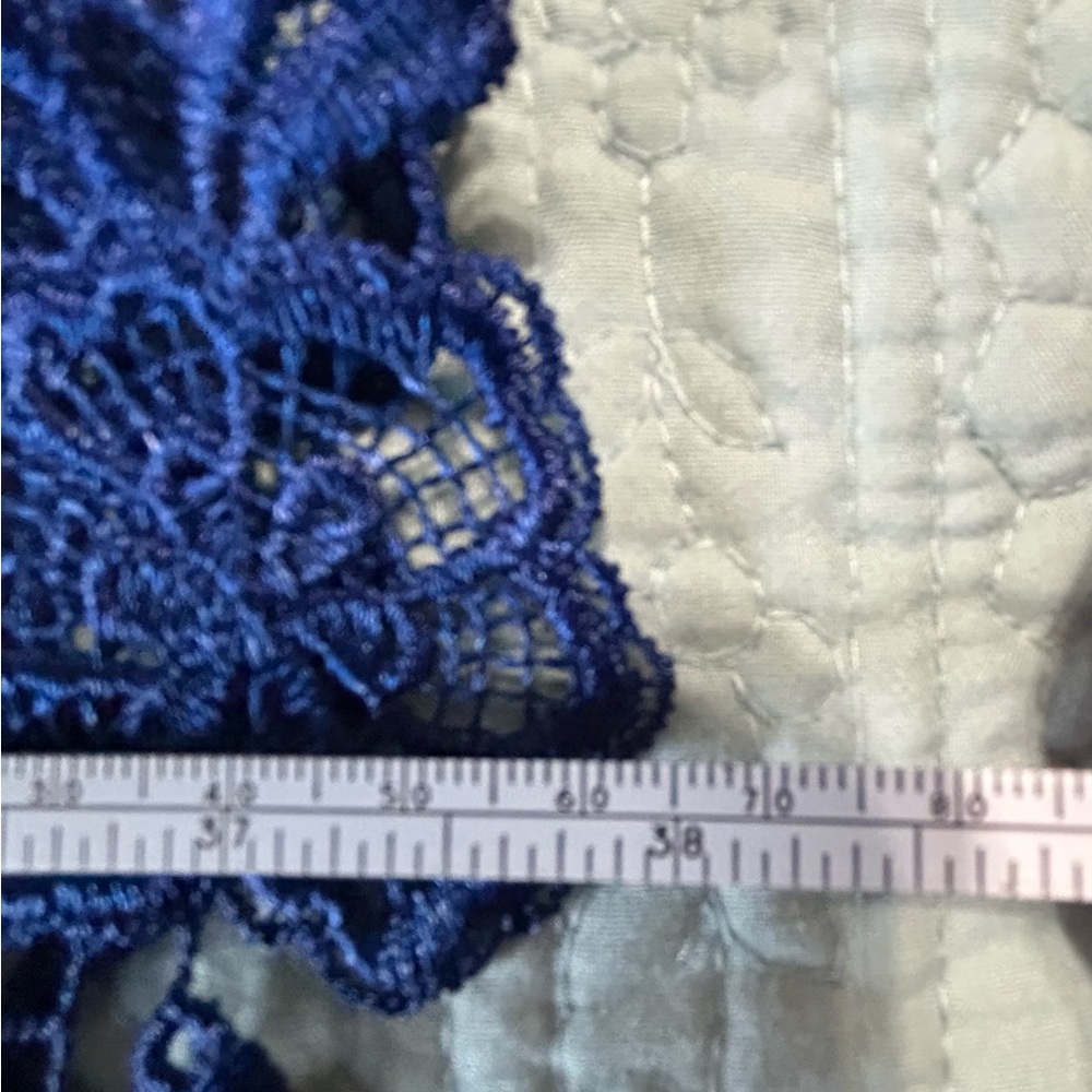 Elegant Blue Lace Dress with full lining. - Picture 6 of 12